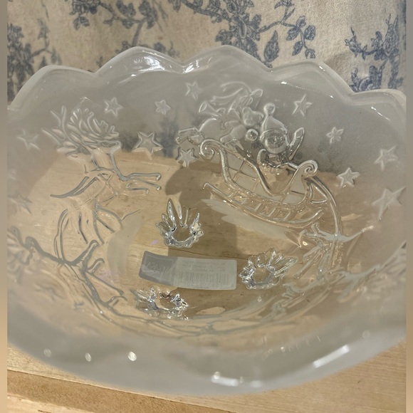 VTG Mikasa Silent Night Christmas Crystal Basket with Box - Picture 8 of 12